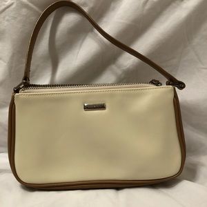 Cream & tan mini purse